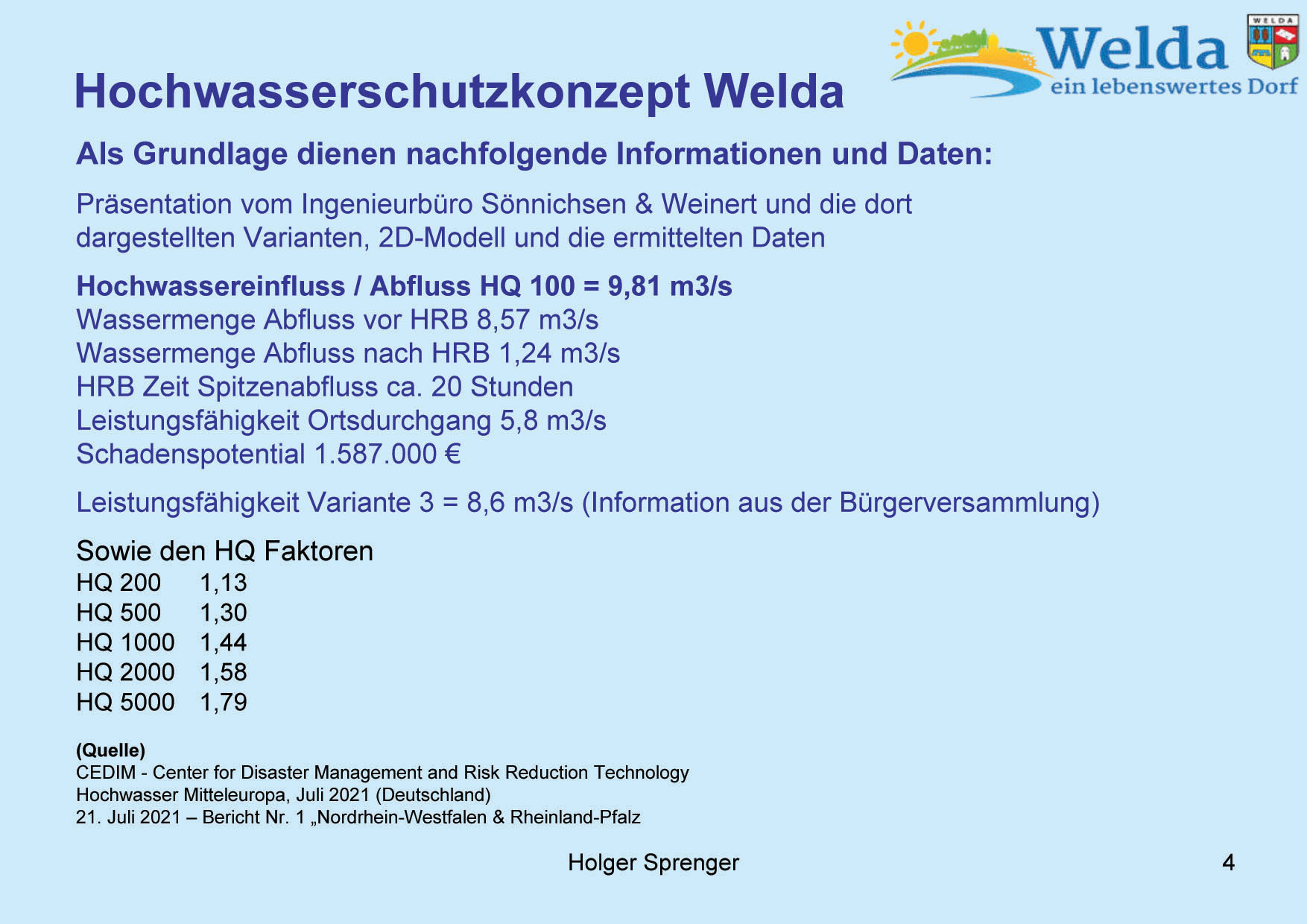 Hochwasserschutz Welda 